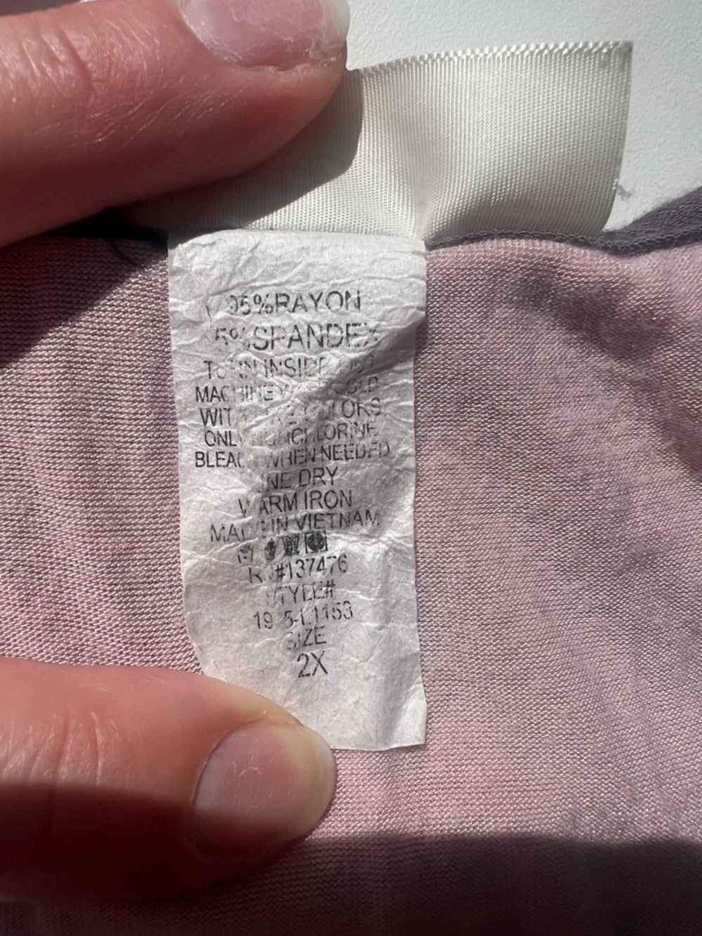 Layered Lace Racerback Tank - Pink & Purple - Picture 9 of 9